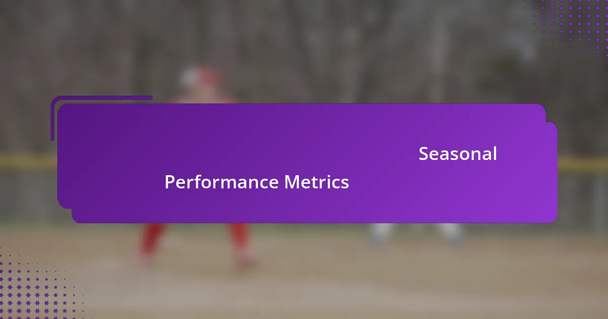 শীর্ষ ভারতীয় বেসবল খেলোয়াড় Seasonal Performance Metrics অনুযায়ী